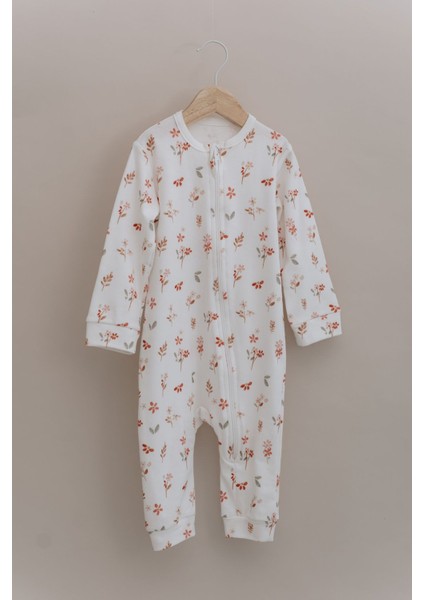 Fermuarlı Patiksiz Tulum - Pureline Series - Soft Bloom fiyatları