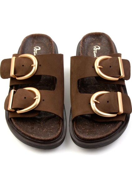 Kahve Leather Kadın Terlik K04666013901 fiyatları
