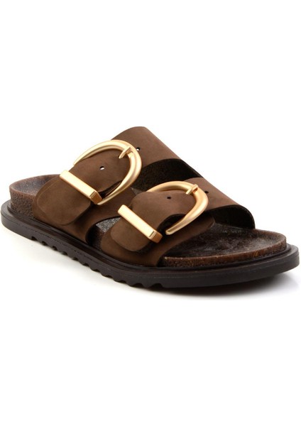 Kahve Leather Kadın Terlik K04666013901 modelleri