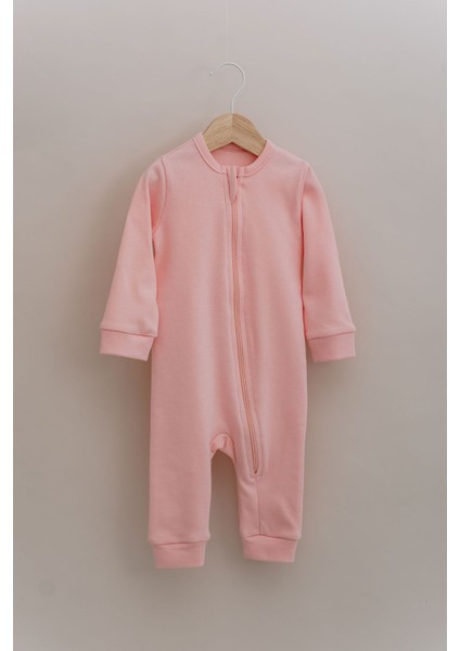 Fermuarlı Patiksiz Tulum - Pureline Series - Pembe fiyatları