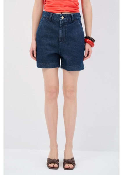 Cepli Denim Şort Mavi 17030400016