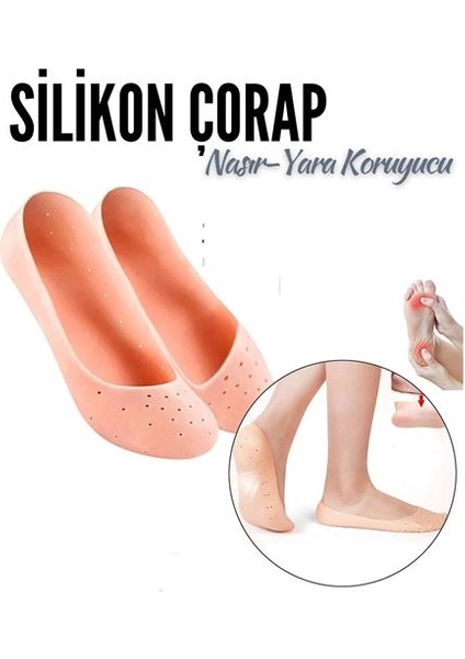 Nasır Yara Koruyucu Silikon Koruyucu Çorap