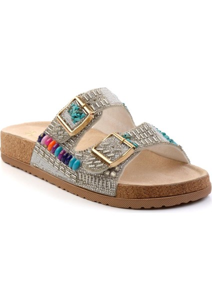 Beyaz Kadın Terlik K04678080687 modelleri