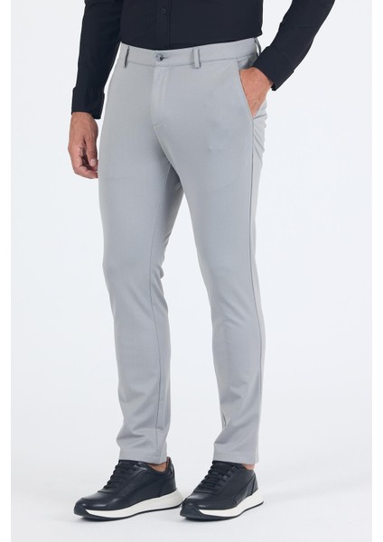 Gri Yandan Cepli Casual Slim Fit Pantolon 1003250163 fiyatları