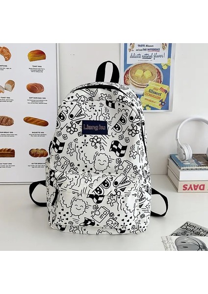 Moda Çocuk Bastır Basklı Modaya Gizli Toddler Sırt Çantası Okul Çantaları Karikatür Karikatür Sırt Çantası Okul Çantaları Mochila Sac Renk: Siyah/beden: Tek Beden (Yurt Dışından)