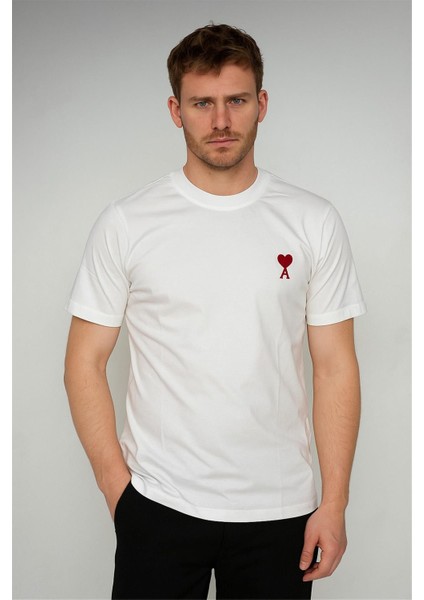 Trend Kapında Amii Bisiklet Yaka T-Shirt Beyaz fiyatları