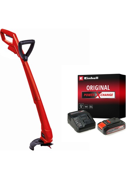 Gc-Ct 18/24 Li P, Akülü Kenar Kesme Seti (2,5 Ah Akü ve Şarj Cihazı, 8.500 Dev/dak, 24 cm Kesme Genişliği, Ilave Tutma Sapı, 20 Adet Plastik Bıçak)