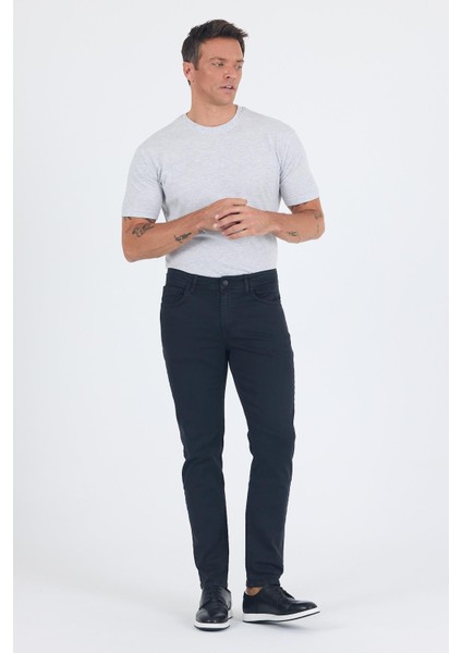 Koyu Antrasit Pamuklu 5 Cep Casual Slim Fit 5 Cep Pantolon 1003250318 modelleri