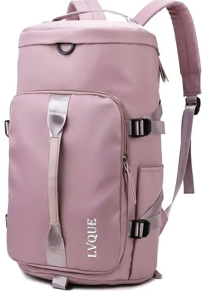 Kadınlar Büyük Seyahat Sırt Çantaları Su Geçirmez Şık Gündelik Gündelik Çantalar Bagaj Kayış Sırt Çantası Bayanlar Spor Yoga Bagaj Çantaları Renk: Pembe B (Yurt Dışından)
