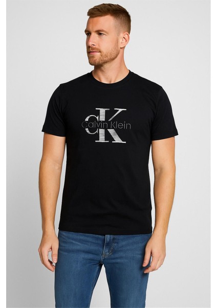 Bisiklet Yaka Tshirt Siyah Calvinklein fırsatları