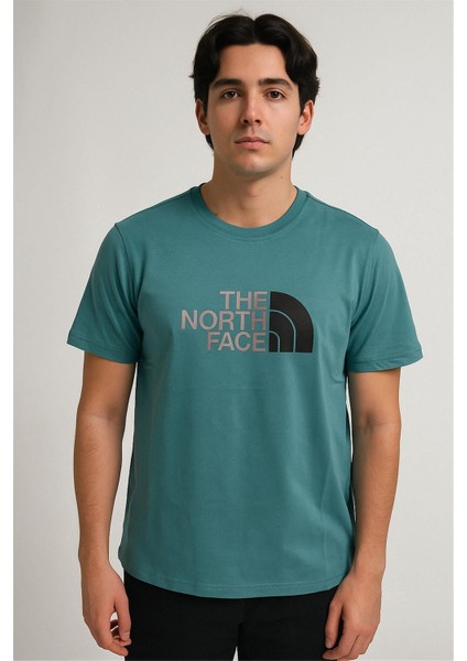 Bisiklet Yaka Tshirt Yeşil The Northfacee
