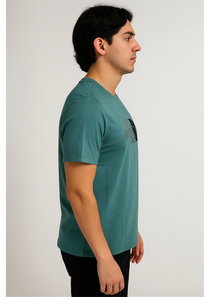 Bisiklet Yaka Tshirt Yeşil The Northfacee modelleri