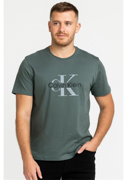 Bisiklet Yaka Tshirt Yeşil Calvinklein fırsatları