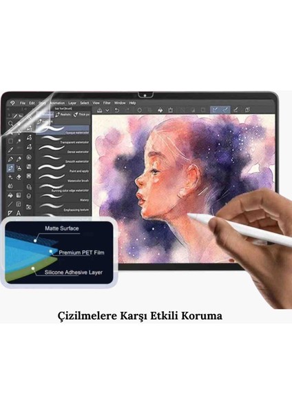 Galaxy Tab S10 Fe Plus Uyumlu 13.1 Inç Gerçek Kağıt Hissi Parlama Önleyici Paper Like Ekran Koruyucu indirimleri