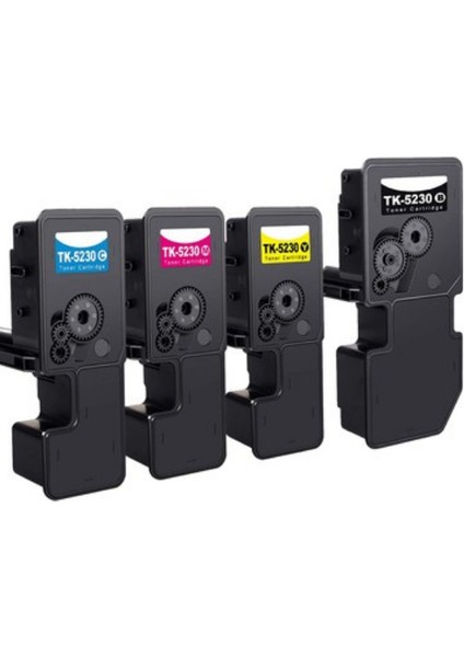 TK-5230 (TK5230) 4 Renk Toner Seti Kyocera Ecosys M5521CDN / Kyocera Ecosys M5521CDW Uyumlu