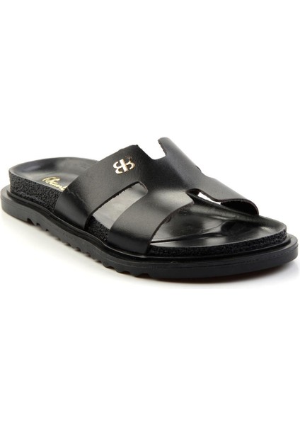 Siyah Leather Kadın Terlik K04666013803