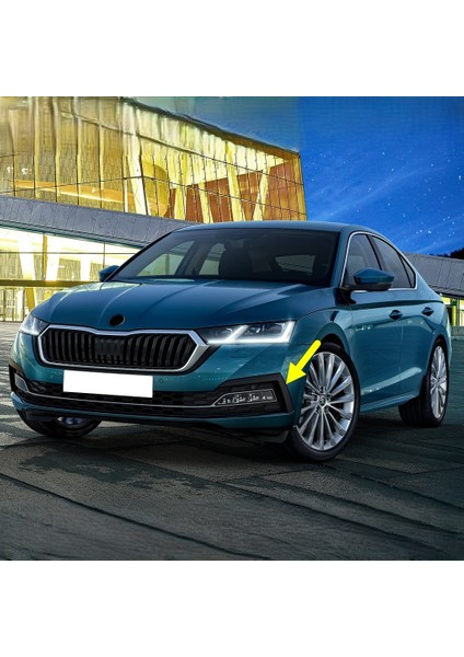 Skoda Octavia 2021-2024 Sol Ön Sis Far Kaşı Plastik 5E3807833
