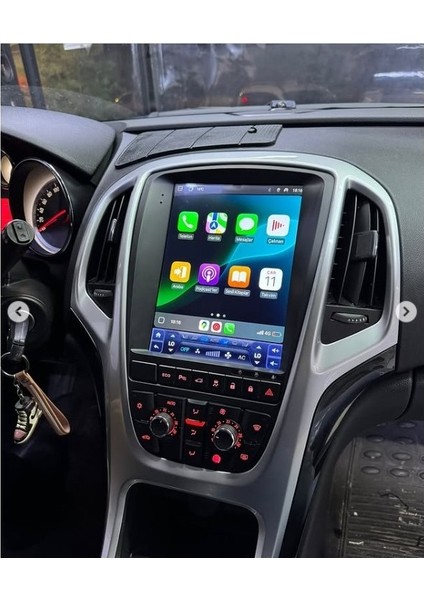 NAKAMİCHİ Astra J Uyumlu Tesla Ekran Eco Tuşlu 8gb Ram 128 GB Hafıza Kablosuz Carplay Geri Görüş Kamera Hediyeli