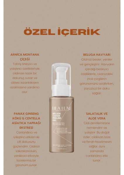 Beluga Havyarlı Yüz Peeling Jeli