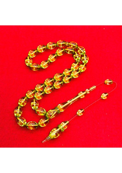 Açık Renk Usta Işiçilikli Sıkma Ateş Kehribar Tesbih fırsatları