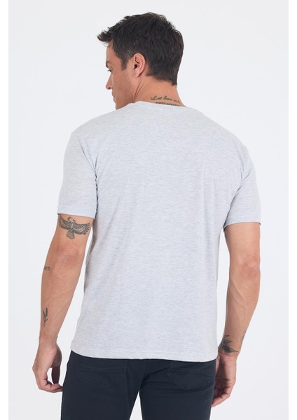 Gri Kısa Kol Düz Suprem Bisiklet Yaka Slim Fit Tişört 1011250190 indirimleri