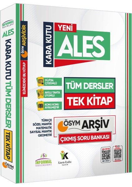 ALES'in Kara Kutusu Tüm Dersler Tek Kitap Dijital Çözümlü Sor Bankası