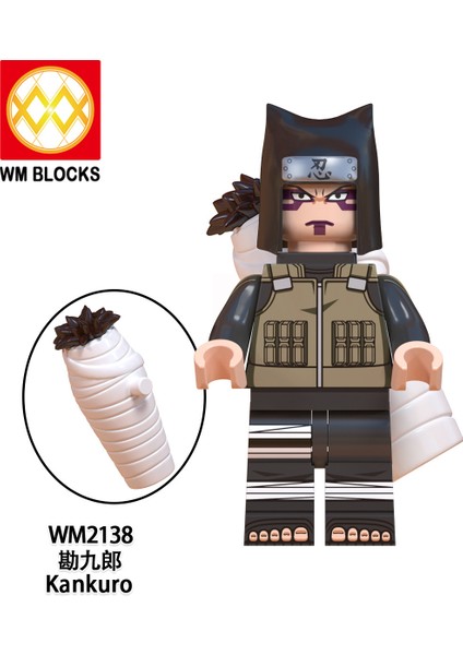 Naruto Yapı Taşları Minifigure Küçük Parçacık Takılabilir Bebek Oyuncak Çantası (Yurt Dışından)