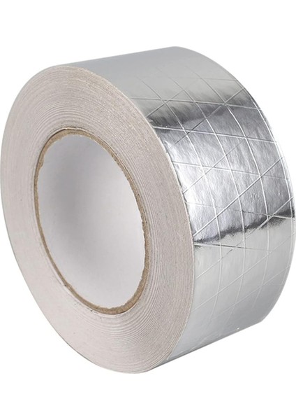 Fiberglas Lif Takviyeli Yapışkanlı Alüminyum Folyo Bant 72 mm x 25 Metre Yanmaz Soba Borusu Bandı indirimleri