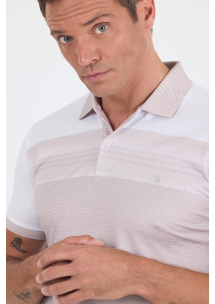 Kısa Kol Baskılı Pike Polo Yaka Cepsiz Slim Fit Tişört 1011250166 fırsatları