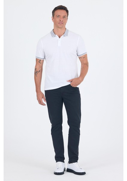 Beyaz Polo Yaka Kısa Kol Cepsiz Slim Fit :%100 Pamuk Tişört 1011250182 fiyatları