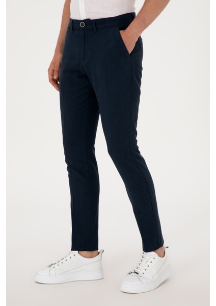 Erkek Lacivert Pantolon (Kanvas-Chino) 50300476-VR033