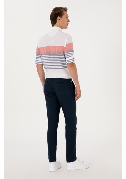 Erkek Lacivert Pantolon (Kanvas-Chino) 50300476-VR033