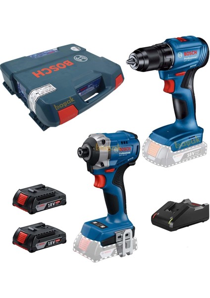 2'li Akülü Set Gdr 18V-215+GSR 185-LI 2x2 Ah 06019N2023