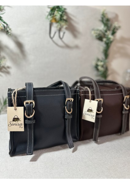 Kadın Dikiş Detaylı Tote Mini El ve Omuz Çantası fırsatları
