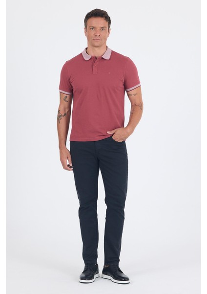 Gül Kurusu Polo Yaka Kısa Kol Cepsiz Slim Fit :%100 Pamuk Tişört 1011250182 fiyatları