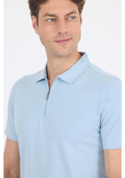 Koyu Mavi Kısa Kol Düz Suprem Polo Yaka Cepsiz Pamuklu Casual Slim Fit Tişört 1011250164_300 fırsatları