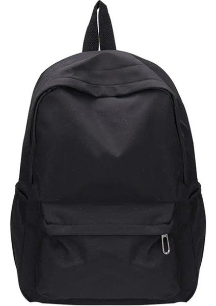 Tablet Dizüstü Dizüstü Backpack Kapasite Su Geçirmez Naylon Sırt Çantası Öğrenciler Için Gezginler Ultra Hafif Katı Renkli Okul Çantası Junior Renk: Siyah (Yurt Dışından)