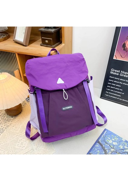Özel Logo Bayanlar Açık Çift Omuzlu Sırt Çantaları: Işletme Işe Gidiş Kurumsal Hediye Baskı Seyahat Sırt Çantaları (Ismarlama Ord Renk: Mor/boyut: 15 Inç (Yurt Dışından)