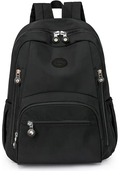 Erkek ve Kadın Çift Omuzlu Okul Çantaları, Seyahat Gidip Gelme, Basit Sırt Çantaları, Hafif Eğlence Backpackscolor: BJ80220BLACK (Yurt Dışından)