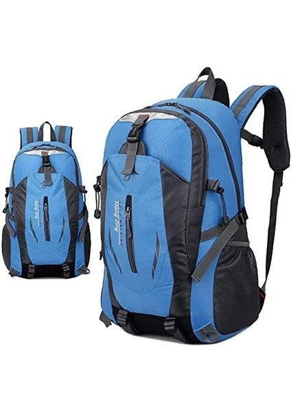Yürüyüş Sırt Çantası 40L Hafif Seyahat Dağcılık Sırt Çantası Su Geçirmez Spor Çantaları Tırmanma Sırt Çantası Sırt Çantası Erkek Aksesuarları Renk: Mavi (Yurt Dışından)