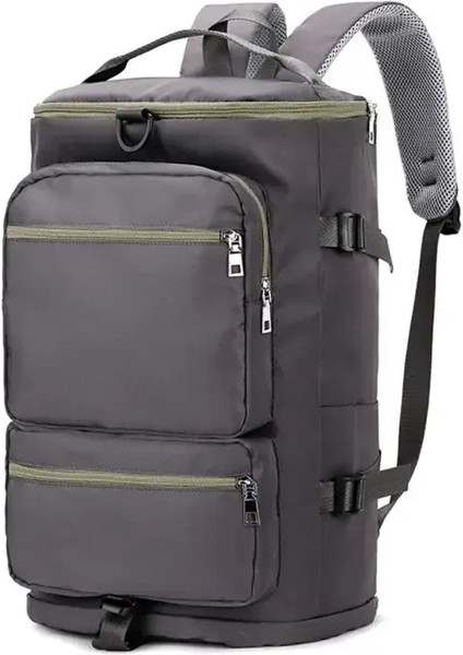 Kadınlar Büyük Seyahat Sırt Çantaları Su Geçirmez Şık Gündelik Gündelik Çantalar Bagaj Kayışı Sırt Çantası ile Bayanlar Spor Yoga Bagaj Çantaları Renk: Gri (Yurt Dışından)