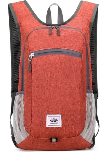 Taşınabilir Katlanabilir Sırt Çantası, Erkekler Kadınlar Ultralight Katlanır Çanta, Açık Tırmanma Bisiklet Yürüyüş Yürüyüş Sokak Çömlek Seyahat Daypack Renk: Kırmızı (Yurt Dışından)
