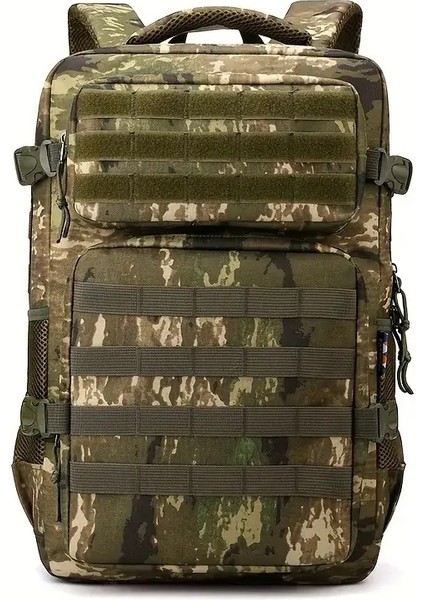 Taktik Sırt Çantaları Erkek Kamuflaj Sırt Çantası, Yürüyüş ve Kamp Sırt Çantası, Largecapacity Çok Katmanlı Açık Hava Spor Sırt Çantası Renk: Kahverengi Kamuflaj (Yurt Dışından)