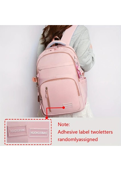 Kadınların Yeni Sıradan Seyahat Sırt Çantası, Iş Gezisi Seyahat Bilgisayar Sırt Çantası Renk: Pembe (Yurt Dışından)