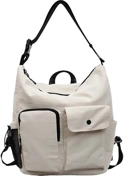 Cross - Sınır Işletme Sırt Çantası, Yüksek Okul ve Junior - Okul Öğrenci Sırt Çantası, Açık Hava Sporları ve Seyahat Çok Fonksiyon Renk: Beyaz/boyut: 15 Inç (Yurt Dışından)