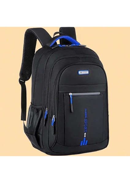 Erkekler Için Büyük Kapasiteli Iş Dizüstü Bilgisayar Sırt Çantası Kadınlar Seyahat Yürüyüş Okulu Kolej Öğrencileri Suya Dalı Dalı Renk: Mavi (Yurt Dışından)