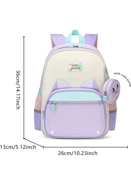 Sun Sekiz 14 Inç Yeni Moda Çocuklar Sırt Çantası Çocuklar Açık Çanta Okul Çantaları Öğrenci Okul Sırt Çantaları Renk: Mor (Yurt Dışından)