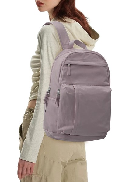 Schoolbag, Kadın Üniversite Öğrencisi Banliyö Sırt Çantası, Bilgisayar Sırt Çantası, Kolej Tarzı, Süper Sevimli, Iyi Görünümlü ， Bej Renk: Mor (Yurt Dışından)
