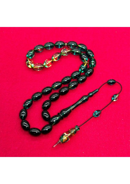 Özel Yapım Usta Işi Sıkma Ateş Kehribar Tesbih modelleri