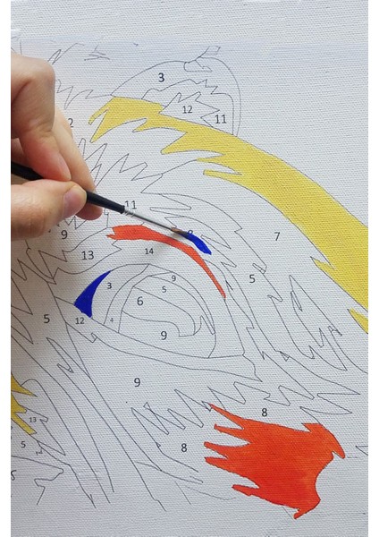 Color Tarihi Sokak Sayılarla Boyama Seti - Yetişkin Boyama, 40X50 Tuval Seti, Kendin Yap Hobi Seti